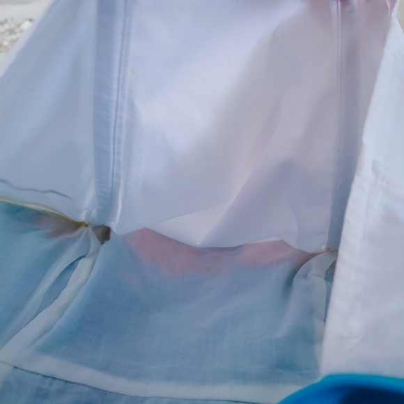 Lilly Pulitzer Blue Stitched Coral Strapless Dress - Picture 7 of 13